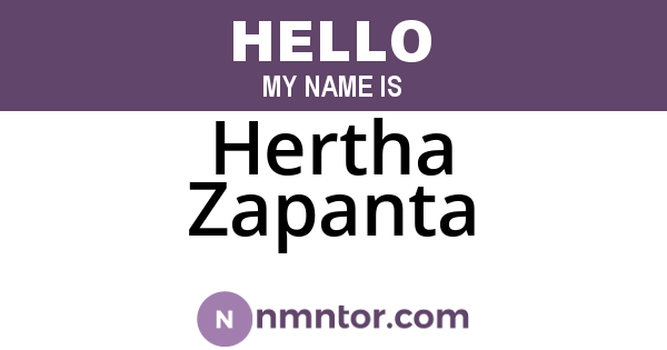 Hertha Zapanta