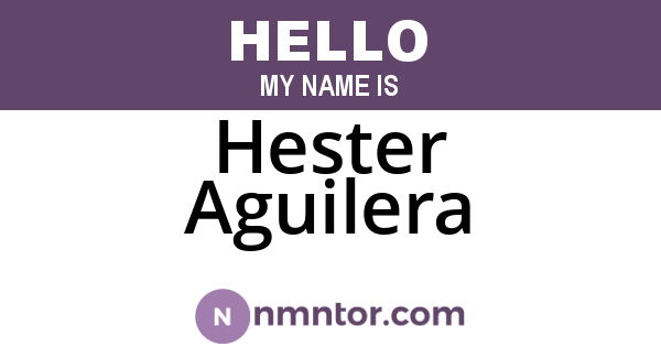 Hester Aguilera