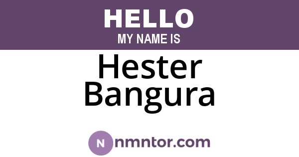 Hester Bangura