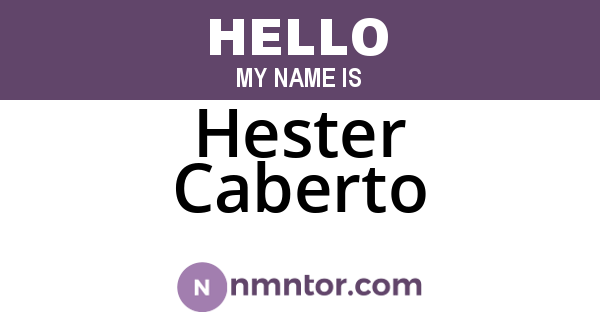 Hester Caberto