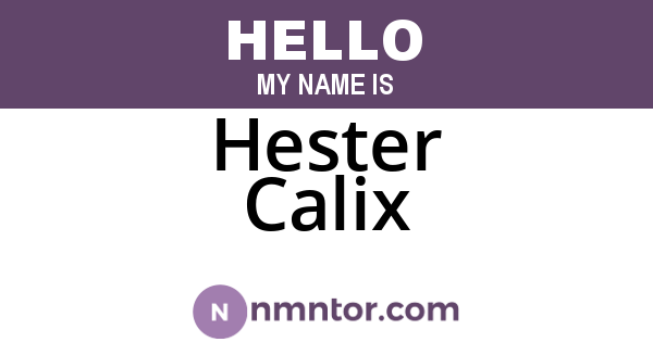 Hester Calix