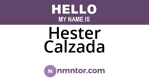 Hester Calzada