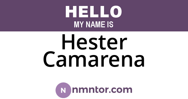 Hester Camarena