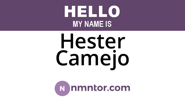 Hester Camejo