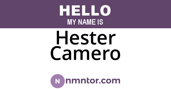 Hester Camero