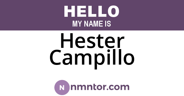 Hester Campillo