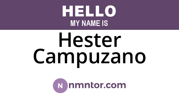 Hester Campuzano
