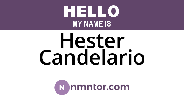 Hester Candelario