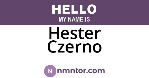 Hester Czerno