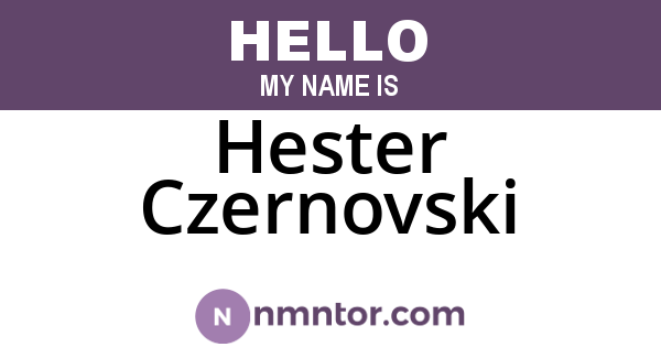 Hester Czernovski