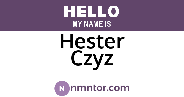 Hester Czyz