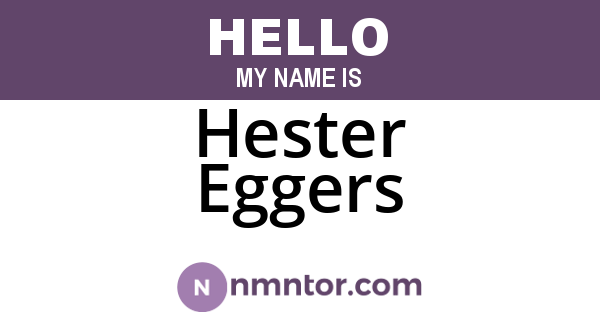 Hester Eggers