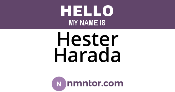 Hester Harada
