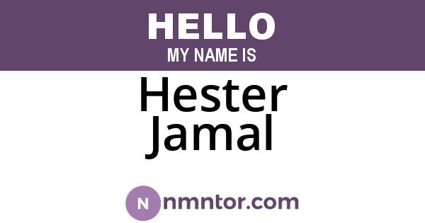 Hester Jamal
