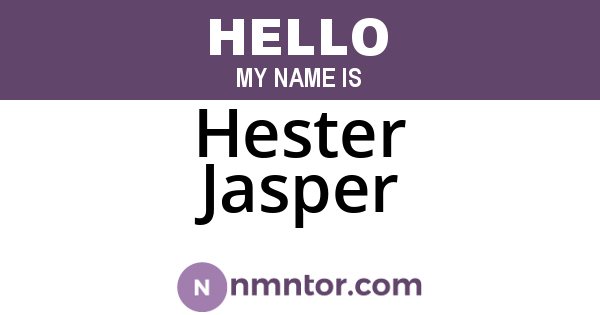 Hester Jasper