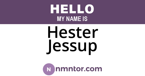Hester Jessup