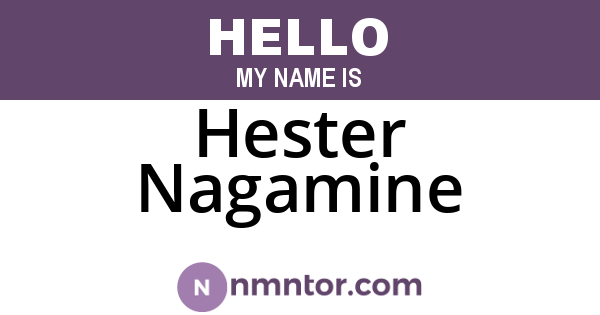 Hester Nagamine