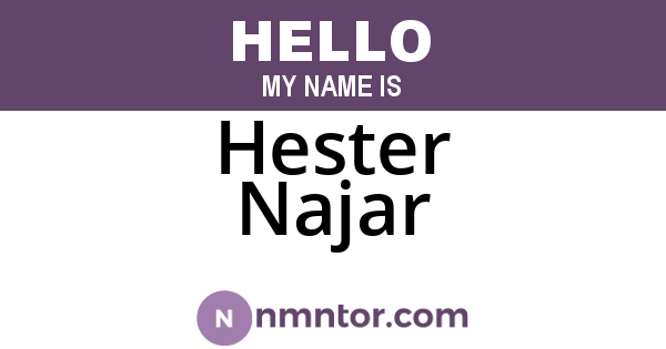 Hester Najar