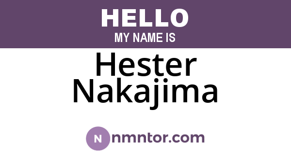 Hester Nakajima