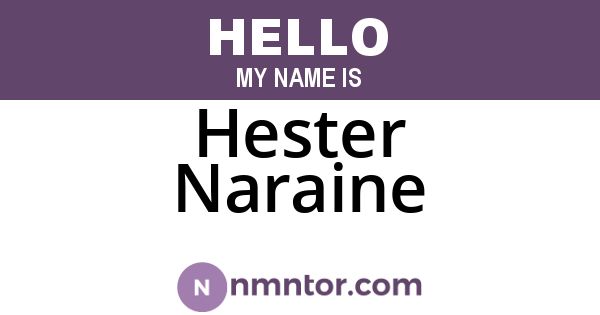 Hester Naraine