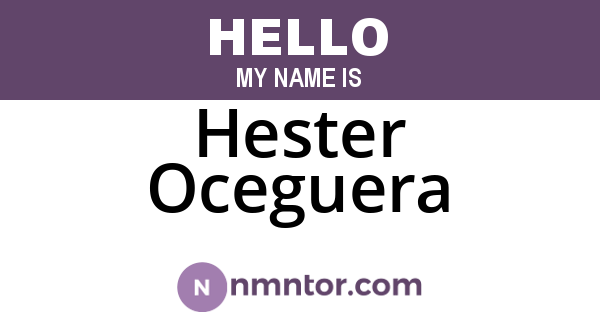 Hester Oceguera
