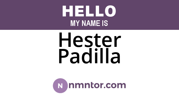 Hester Padilla
