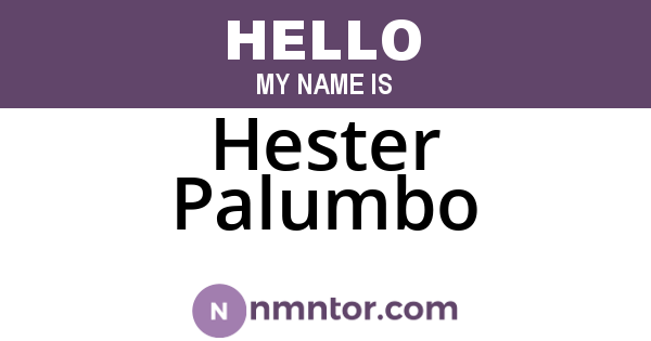 Hester Palumbo