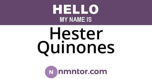 Hester Quinones