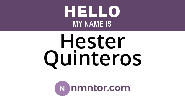 Hester Quinteros