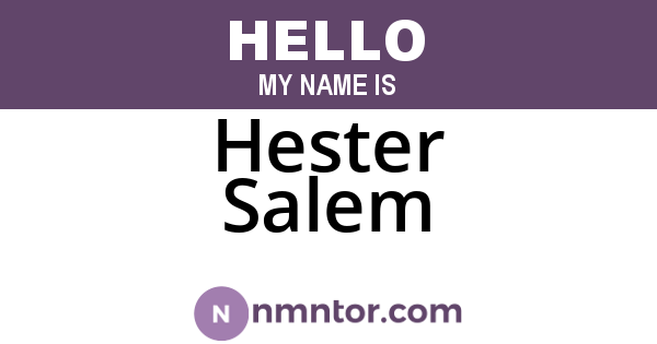 Hester Salem