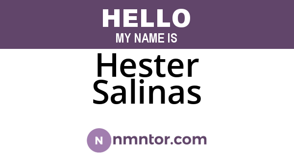 Hester Salinas