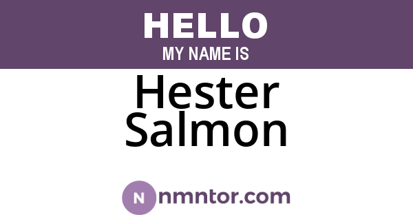 Hester Salmon