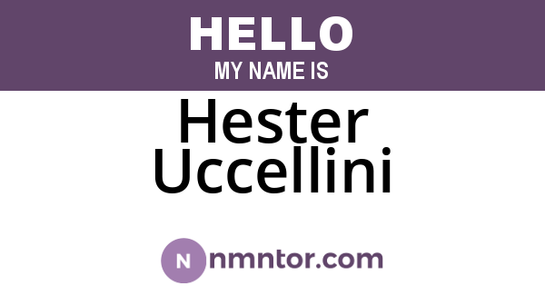 Hester Uccellini