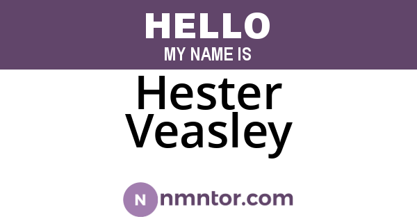 Hester Veasley