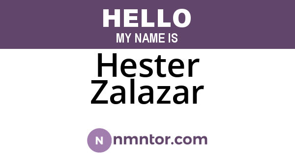 Hester Zalazar