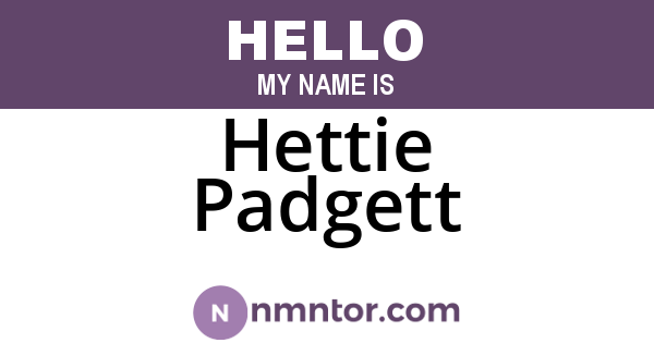 Hettie Padgett
