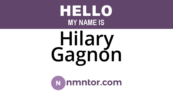 Hilary Gagnon