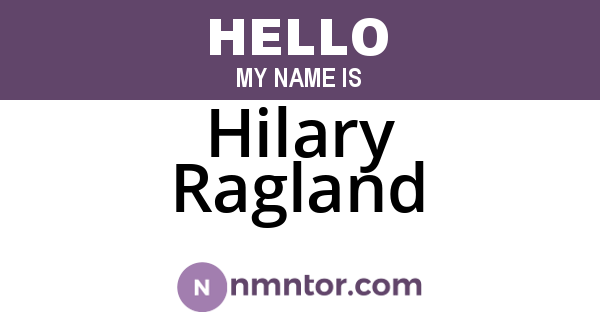 Hilary Ragland