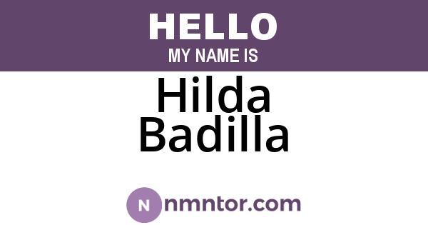 Hilda Badilla