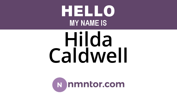 Hilda Caldwell