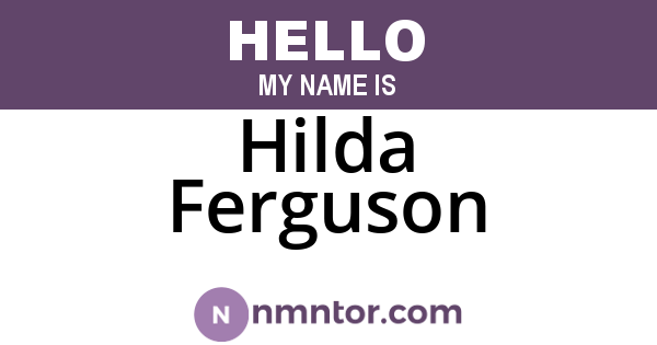 Hilda Ferguson