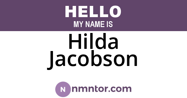 Hilda Jacobson