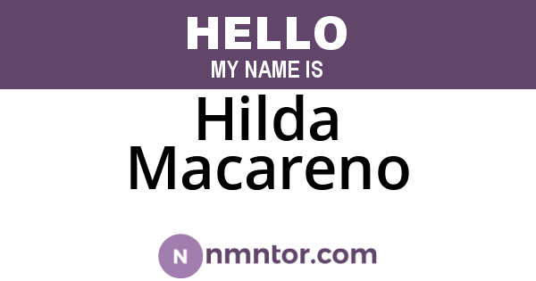Hilda Macareno