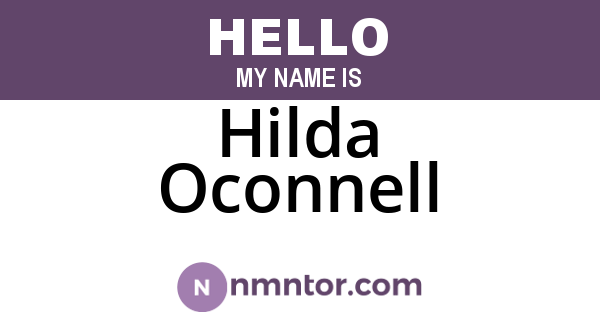 Hilda Oconnell