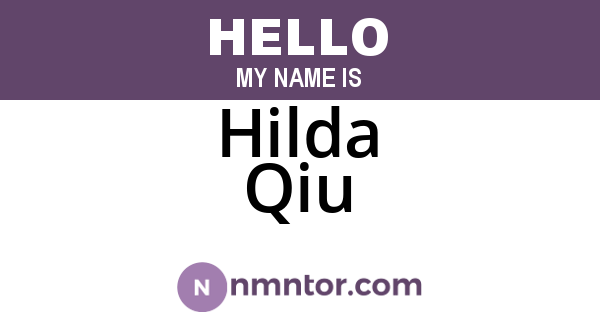 Hilda Qiu