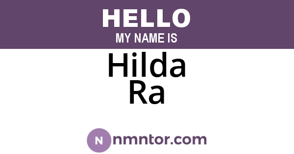 Hilda Ra