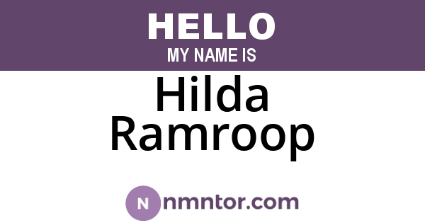 Hilda Ramroop