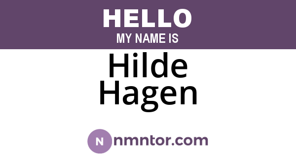 Hilde Hagen