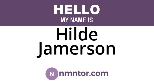 Hilde Jamerson