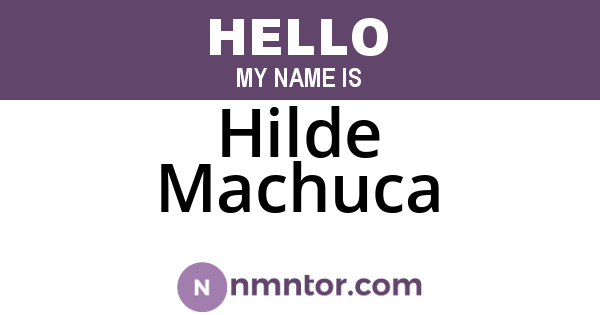 Hilde Machuca